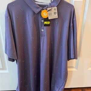 Puma Men's Polo Shirt in Deep Purple